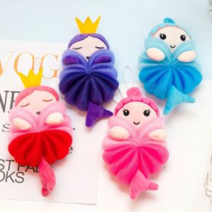 แปรงขัดตัวอาบน้ำลูกบอลฟองน้ำตาข่ายนิ่มลายการ์ตูนอุปกรณ์ห้องน้ำ - Product Image 3