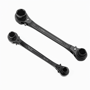 4 in 1 Double Head Reversible <b>Ratchet</b> <b>Socket</b> Wrench 14 17 19 22 24 27mm High Carbon Steel for Scaffolding - Product Image 1