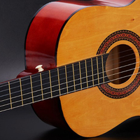 Cheap Price Custom 30Inch Basswood Plywood Wooden Classic Acoustic Guitar Matte Finish for Beginner Music