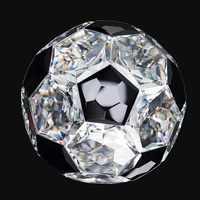 Trophée de football en cristal 3D personnalisé de haute qualité Small Bridge K9, trophée de champion de la ligue de football en cristal