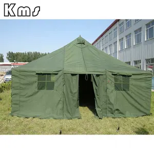 KMSカスタム10人用2層メタルポールラージビーチ緊急シェルター防水キャンプ屋外テント
