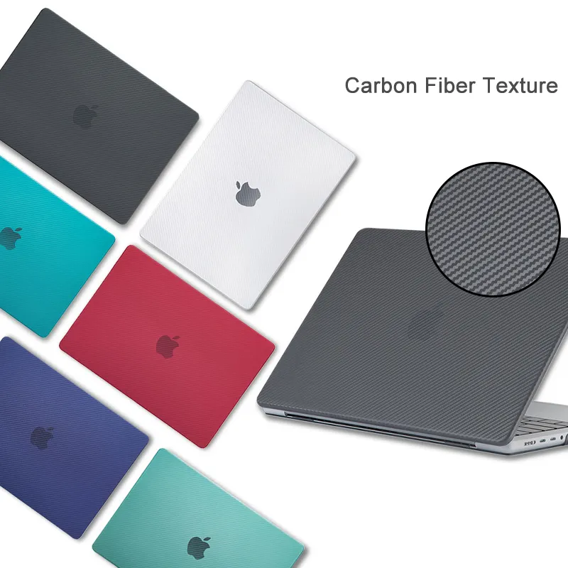 Чехол для ноутбука Apple Macbook Air Pro, текстурный чехол из углеродного волокна для ноутбука Apple Macbook Air Pro 13 14 16 дюймов