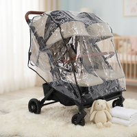 Poussette double Abon de haute qualité, luxueuse, légère, pliable d'une seule main, avec cadre en alliage d'aluminium et tissu, BSS105, 15 kg