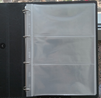 MINGT 9 trous PP Pages Timbres de billets de banque Timbres en feuille avec 3 poches