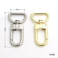 Nouvel Arrivage Mousqueton Rotatif Personnalisable avec Logo, Anneau en D Pivotant de Haute Qualité 50mm x 20mm, Fermoir Mousqueton pour Sac en Cuir