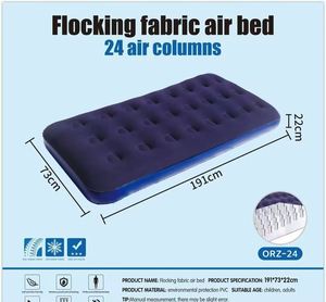 Colchón Inflable Portátil Moderno de PVC con Superficie Aterciopelada, Diseño Plegable, para Camping, Uso en Exteriores y en Casa, Cama de Alta Calidad - Product Image 2