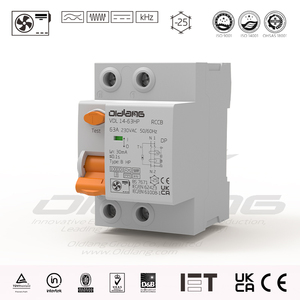 Tipo B para RCCB 2P 40A 63A, Cobre Industrial para Protección de Inversores y Aires Acondicionados, BS7671/IEC61008/62423, CE y UKCA <span class=keywords><strong>IET</strong></span> - Product Image 2