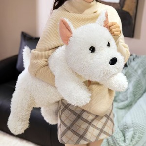 Peluche réaliste personnalisée de chiot <span class=keywords><strong>Terrier</strong></span> écossais Monroe, jouet en fausse fourrure, aspect naturel - Product Image 3