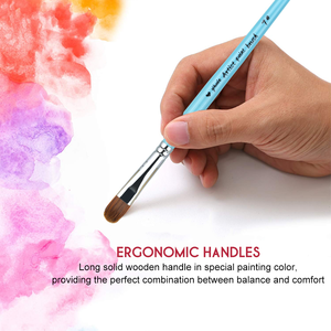 Pincel de pintura en miniatura de nailon profesional, 10 Uds., juego de pinceles de pintura de acuarela Kolinsky Sable Gouache para pintura de artista - Product Image 4