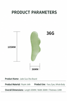 Planche de Gua Sha en Jade Xiuyan Naturel en Gros, Forme Nuage, Pierre de Massage Facial, Masseur Cou et Dos, Relaxation Musculaire, Marque Privée OEM