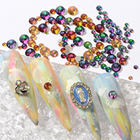 Strass pour ongles de couleurs mélangées, 11g/paquet, décorations de manucure brillantes multi-tailles