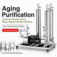 Machine de filtration de vin et clarificateur de Baijiu avec membrane microporeuse et moteur tout en cuivre, purificateur de liqueur pour cave