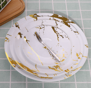 צלחות פלסטיק חד פעמיות סיטונאיות מפואר סט כלים לחתונה - Product Image 6