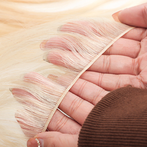 Extensiones de Cabello de Color Claro, Precio al por Mayor, Trama Fina, Cabello Humano Virgen 100%, Cabello Humano Natural, Personalización Disponible, Trama Genius - Product Image 4