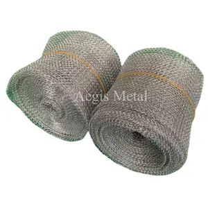 Galvanized/iron/stainless steel/nickel/copper/brass/titanium knitted wire mesh