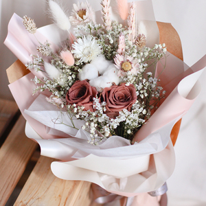 2024 nouveau cadeau de fête des pères de la mère rose fleur séchée pour toujours <span class=keywords><strong>Mini</strong></span> <span class=keywords><strong>bouquet</strong></span> de <span class=keywords><strong>fleurs</strong></span> conservées - Product Image 2
