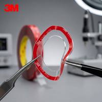 1.0mm Crystal Clear for 4910 for Hot Melt Die-Cut Circles Double Sided Waterproof Acrylic Labels for Glass Partitions Displays