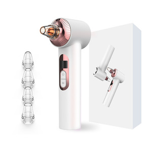 Custom logo Vacuum Blackhead Remover with 6pcs Suction Heads Face Nose Cleaning Electric Rechargeable Vacuum Blackhead Remover - Product Image 1