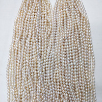 Chaîne de perles d'eau douce Akoya baroques de Chine, haute qualité, irrégulières, 12A, 3 perles baroques, 40 cm, perle d'eau douce