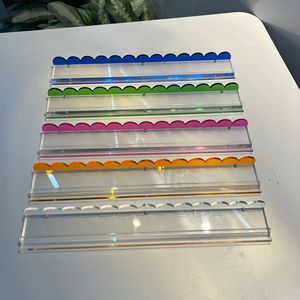 Porta Mahjong Americano Personalizzato in Acrilico a Cinque Livelli Lunghezza 17,5 Pollici 45cm Righello di Marca con Assorbimento Magnetico - Product Image 1