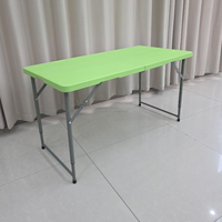 Table pliante rectangulaire portable en plastique pour événements et mariages, idéale pour les hôtels, les fêtes et la maison - Vente en gros usine