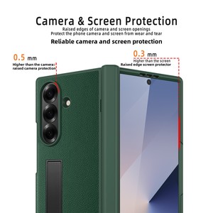 โรงงานฮวนมินนำเสนอเคสโทรศัพท์ Samsung Z Fold 7 พร้อมขาตั้ง ออกแบบมาสำหรับโทรศัพท์หน้าจอพับได้ สไตล์ธุรกิจ - Product Image 2