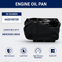 Coppa dell'Olio Motore Professionale per Mercedes-Benz, Codice OE 6420100728, Componente per Funzionamento Stabile, Superficie Anti-Usura, Flusso d'Olio Ottimale