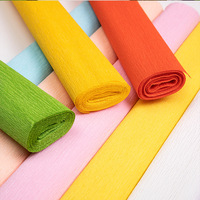 Papier crêpe d'emballage de fleurs faites à la main coloré de haute qualité 140 180g