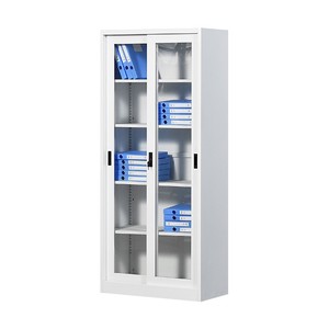 Archivero Con 2 Puertas Para Oficina Almacen,Gabinete Organizador Con Cerradura Y Estantes,Moderno Guardado Archivo De Multiuso - Product Image 4