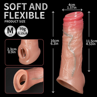 Realistische Doppelschicht-Silikon-Dildos Lebensechter Anfänger-Dildo für G-Punkt und Analspiele Weicher Penis Sexspielzeug für Männer LM-D832