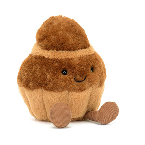 Jelly Cat Amuseables <span class=keywords><strong>Brigitte</strong></span> Brioche, jouets en peluche, jouets en peluche mignons en forme de nourriture, petites poupées, cadeau parfait pour un anniversaire, des vacances - Product Image 1