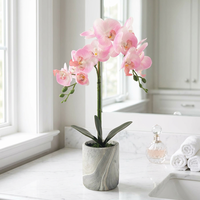 Plante d'orchidée artificielle en pot, toucher réel, haute qualité, écologique, vente en gros, meilleur prix, très demandée pour Thanksgiving et mariages
