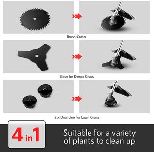 51.7cc cỏ dại wacker gas Powered 2-chu kỳ khí bàn chải cắt trục thẳng 4 trong 1 không dây cỏ edger chuỗi tông đơ - Product Image 4