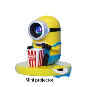 Thông Minh Mini Chiếu Tự Động Tập Trung 300lm LCD 720P 1280*720 Rạp Hát Tại Nhà Movie Android 9 LED Chiếu Không Dây Điện Thoại Di Động 4K