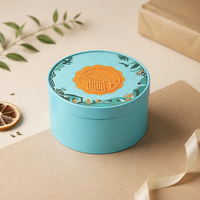 Boîte d'emballage rigide cylindrique de luxe, logo personnalisé en relief, papier d'amidon de maïs, boîtes cadeaux pour chocolats et biscuits, fermeture magnétique, diviseurs
