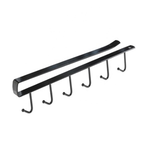 Multi-function Cabinet Storage Rack 6 Hooks Wardrobe Organizer Kitchen Storage Rack