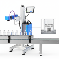 Machine de marquage laser UV/CO2 5W la plus vendue, haute précision, compatible DWG/DXF/BMP, refroidissement par eau/air, pour lignes de production