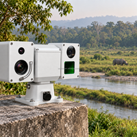 Caméra de surveillance de la faune à distance PTZ thermique bisspectrale pour la surveillance des sites de conservation à distance