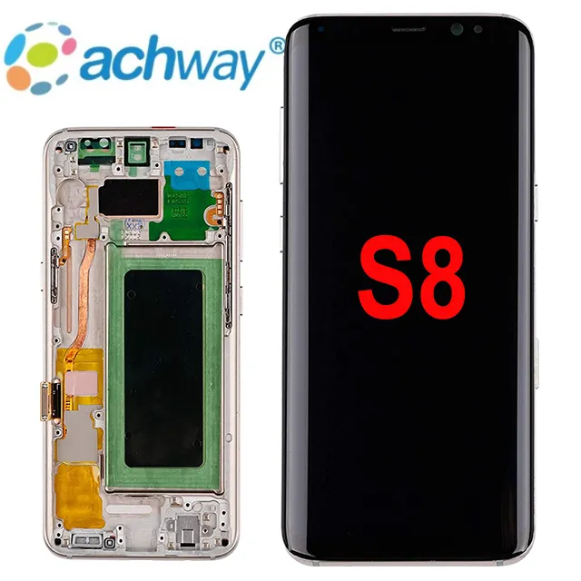 Layar LCD S8 Asli, Pasokan Pabrik Layar Tampilan LCD Ultra LCD untuk Samsung Galaxy S2 S3 S4 S5 S6 S7 Edge S8 S9 S10 S21