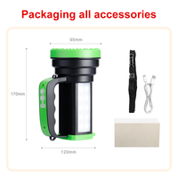 Lampes de travail portables COB Helius super lumineuses, lanternes de camping rechargeables, puissant projecteur LED, lampe torche