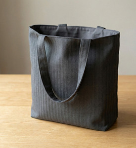 Tissu en polyester Dobby gris foncé 300D avec motif rayé de 10 mm pour une utilisation en extérieur et en intérieur - Product Image 6