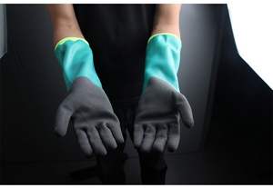 Guantes antipicaduras para pesca acuática, captura de peces, langosta, cangrejo, alambre de acero, castaño, guantes antipicaduras alargados impermeables - Product Image 4