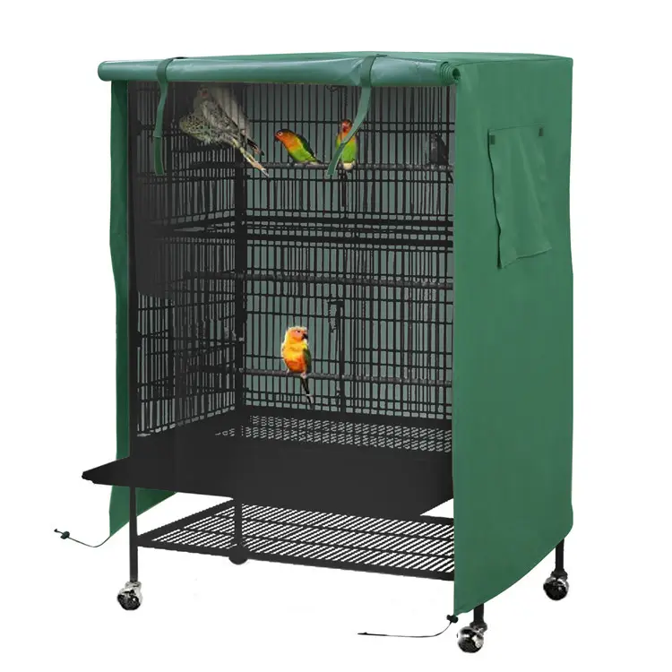 Bird Cage Cover Good Night Bird Cage Accessories Extra Large Bird Cage Cover Black Pet Cage Cover Breathable Parrot Cage Cover for Bird Critter Cat Cage to Small Animal Privacy Comfort 