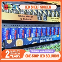 Étagère de signalisation numérique pour supermarché P1.5 Écran Led Étagère intelligente Led Affichage Sport Ticker Strip Affichages publicitaires électroniques