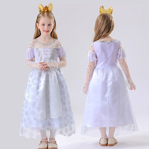 Nouveau Halloween jeu de rôle robe de princesse blanche Alice Costume fille robe de neige <span class=keywords><strong>reine</strong></span> Animation scène Costume Cosplay - Product Image 5