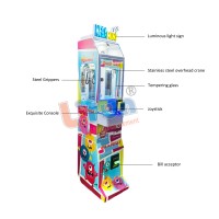 Machine à griffes compacte Lifun Mega Mini à monnayeur/billets, logo personnalisé, cabinet métallique, verre trempé, certifiée CE