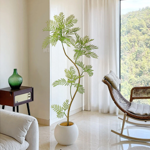 <span class=keywords><strong>Grand</strong></span> Enkianthus Artificiels Vraie Touche Vert <span class=keywords><strong>Pot</strong></span> En Plastique Style Naturel Herbe Bureau À Domicile Nouvelles Fleurs Extérieures Feuilles D'<span class=keywords><strong>olivier</strong></span> - Product Image 3