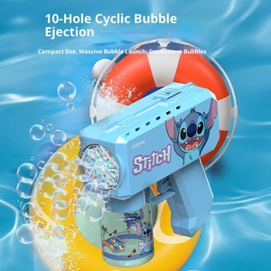 BUEN juguete de plástico Regalo de Cumpleaños Spider Man Stitch tirador de <span class=keywords><strong>burbujas</strong></span> en forma de dibujos animados para niños soplando <span class=keywords><strong>burbujas</strong></span> - Product Image 4