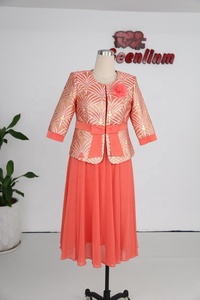 Nouvel arrivage de robe d'église en brocart vêtements deux pièces <span class=keywords><strong>pour</strong></span> femmes vêtements africains <span class=keywords><strong>pour</strong></span> femmes de grande taille en turquie - Product Image 2
