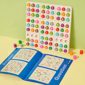 Jouets en bois éducation précoce enseignement Puzzle <span class=keywords><strong>Sudoku</strong></span> échiquier jouet autre jouet éducatif Montessori - Product Image 5